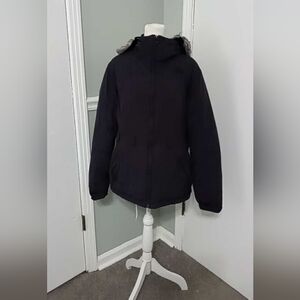 The North Face Womens Fur Trim Down Hooded Parka Sz L